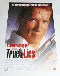 Original One-Sheet Movie/Video Poster - True Lies (1994) - Arnold Schwarzenegger, Jamie Lee Curtis: Original One-Sheet Movie/Video Poster - True Lies (1994) - Arnold Schwarzenegger, Jamie Lee Curtis. Never Displayed - In Excellent Condition. 27" x 40"Please view all photos to judge condition. Althou