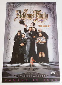 Original One-Sheet Movie/Video Poster - The Addams Family (1991) - Anjelica Houston, Christina Ricci (1 of 1)