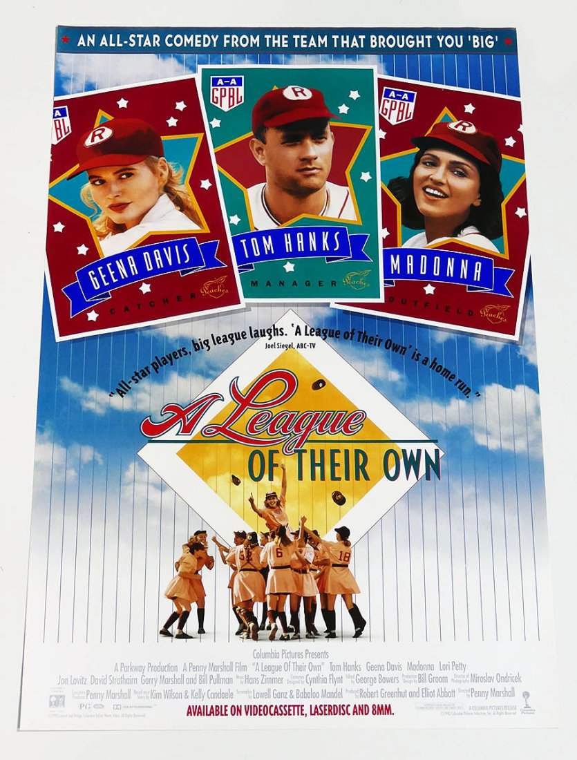 Original One-Sheet Movie/Video Poster - A League Of Their Own (1992) - Tom Hanks, Gena Davis, Madonn (1 of 1)