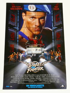 Original One-Sheet Movie/Video Poster - Street Fighter (1994) - Jean-Claude Van Damme, Raul Julia: Original One-Sheet Movie/Video Poster - Street Fighter (1994) - Jean-Claude Van Damme, Raul Julia. Never Displayed - In Excellent Condition. 26.875"x 39.75". Please view all photos to judge condition.