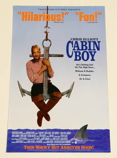 Original One-Sheet Movie/Video Poster - Cabin Boy (1994) - Chris Elliott: Original One-Sheet Movie/Video Poster - Cabin Boy (1994) - Chris Elliott. Never Displayed - In Very Good/Excellent Condition. Approximately 27"x 40". Please view all photos to judge condition. Althoug