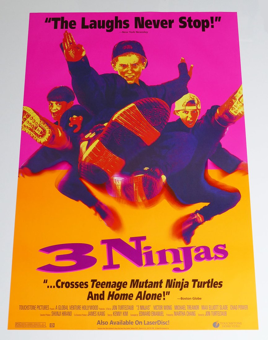 Original One-Sheet Movie/Video Poster - 3 Ninjas (1992) (1 of 1)