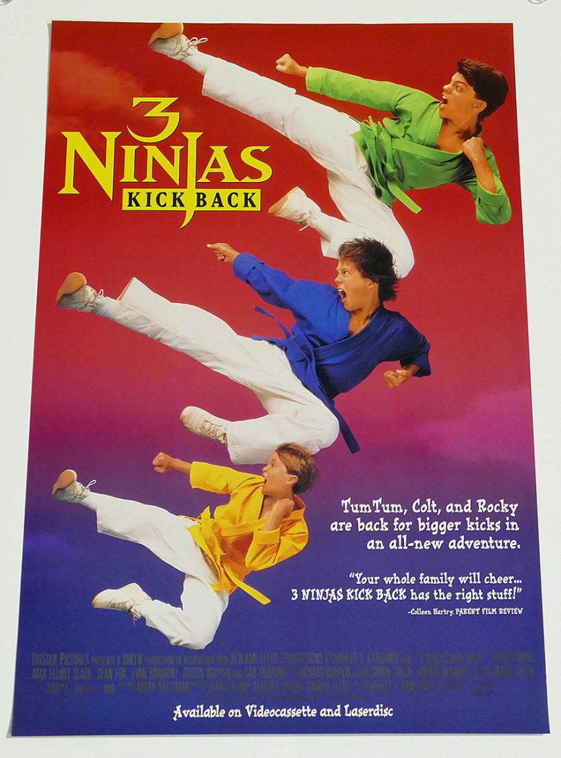 Original One-Sheet Movie/Video Poster - 3 Ninjas Kick Back (1994) (1 of 1)