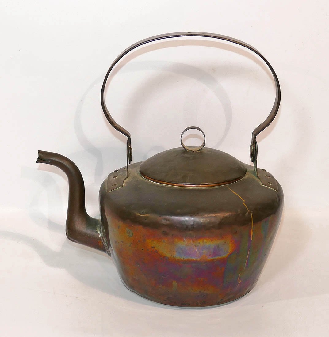 Benjamin Harbeson (Philadelphia,1729-1809) Copper Gooseneck Tea Kettle (1 of 6)