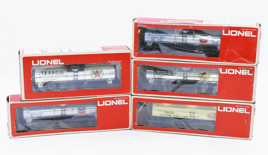 Lionel 9147 9148 9153(2) 9154 Tank Cars - New / Never Used - OB (1 of 7)