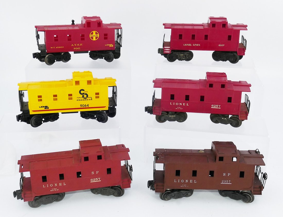 6 Lionel Cabooses (2357(2), 6007, 6257, 9061, 9064) (1 of 7)
