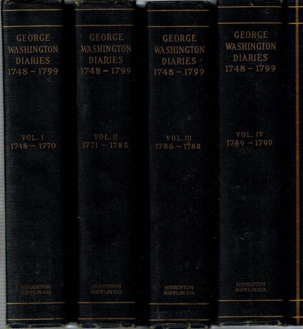 (Biography) DIARIES OF GEORGE WASHINGTON Fitzpatrick 1925 4vols (1 of 3)