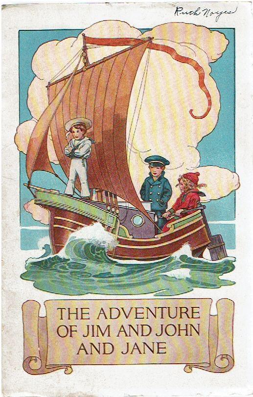(Children's) ADVENTURE OF JIM JOHN JANE Dennison Glue 1920 Crafts: The Adventure of Jim and John and Jane; New York: Dennison Manufacturing Company 1920. [16] pages. Hardcover. Very Good/wraps. Owner's signature on front cover, otherwise light wear. Solid paperback s