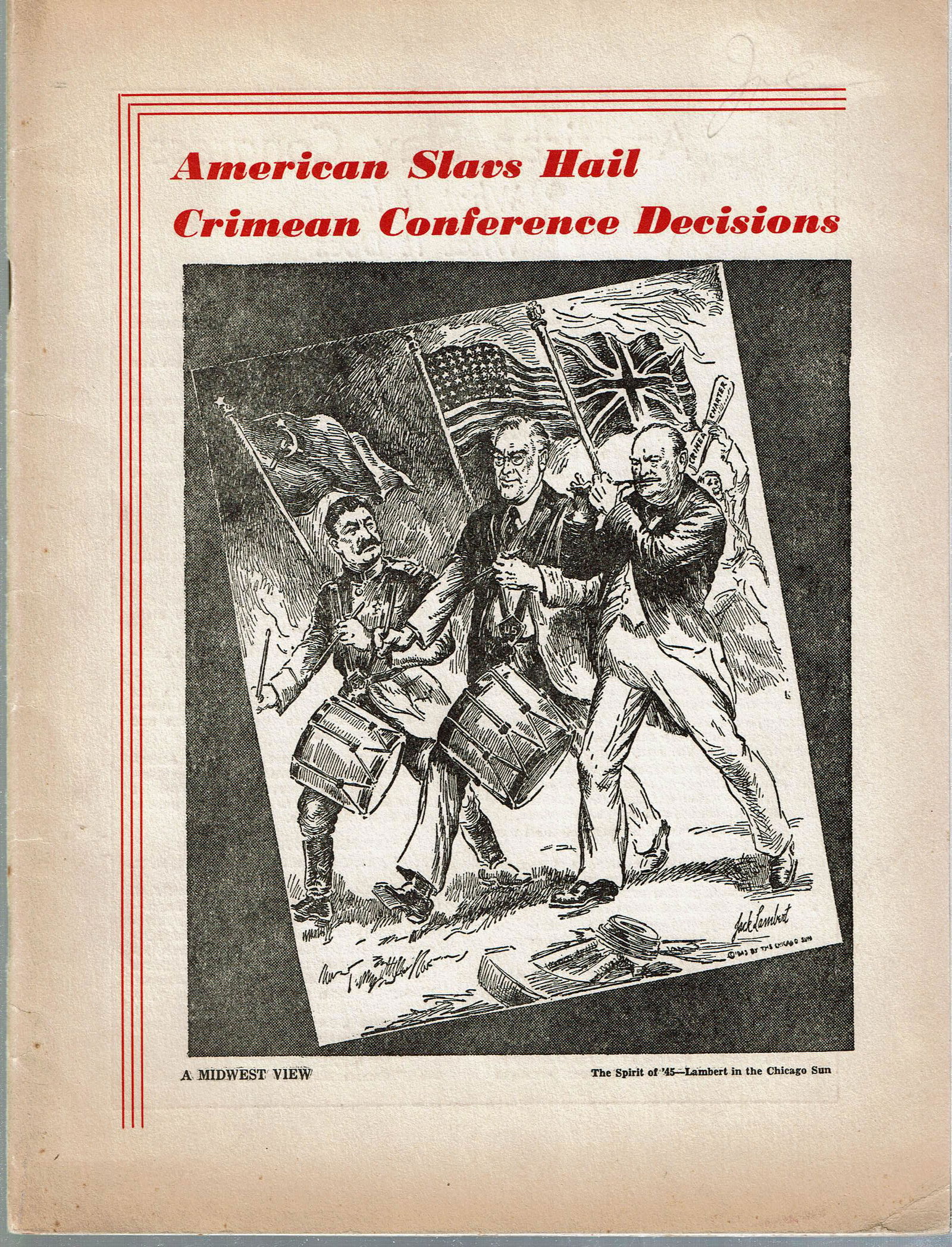 (WW2 Home Front) AMERICAN SLAVS HAIL 1945 Yalta Conference (1 of 4)