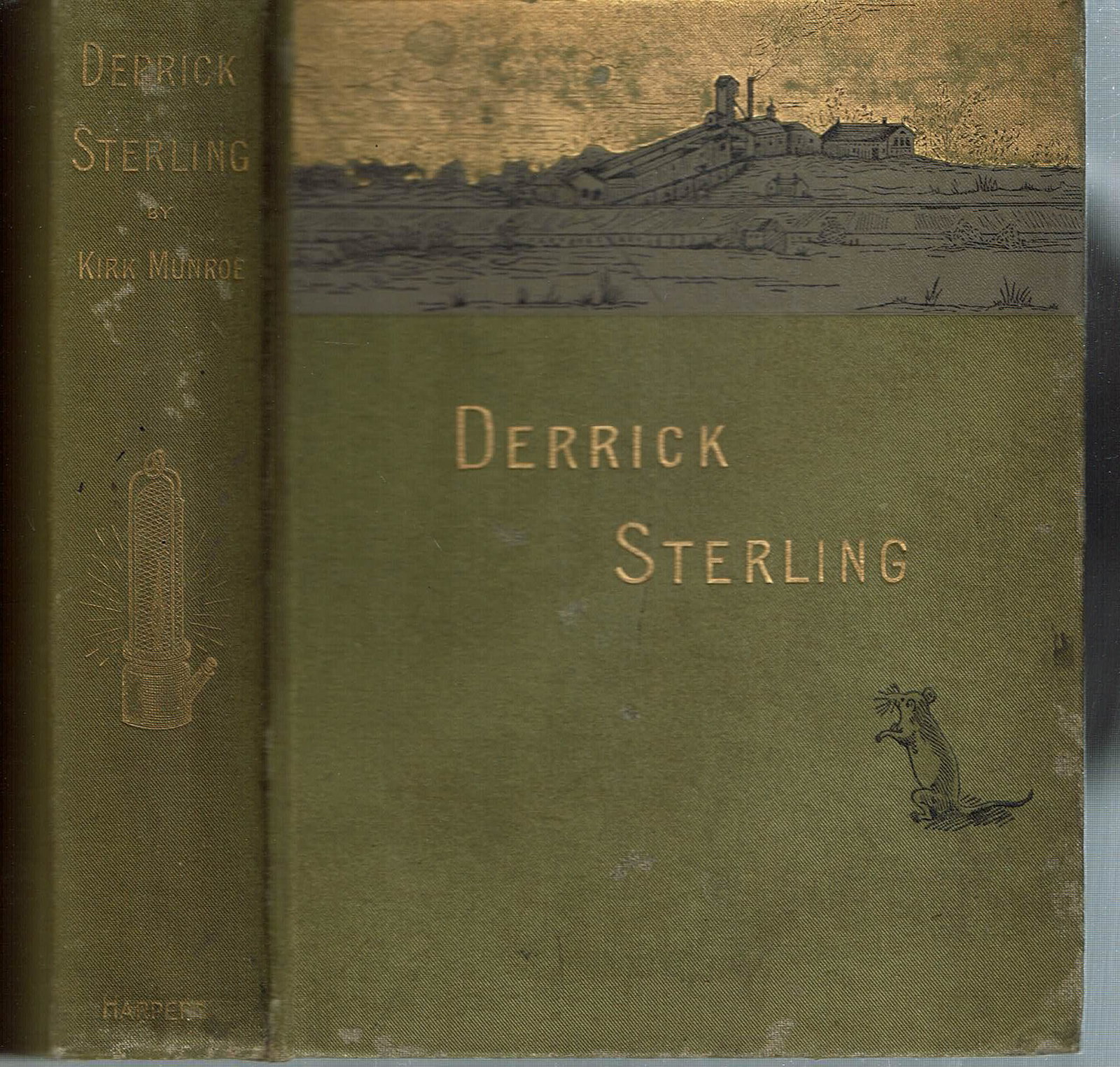 (Children's) DERRICK STERLING Kirk Munroe 1888 Mining Adventure: Munroe, Kirk; Derrick Sterling : A Story of the Mines (Harper's Young People Series); New York: Harper & Brothers 1888. 1st Edition, 1st Printing. Vi, 256 pages. Hardcover. Coal Mining â€“ Juveni