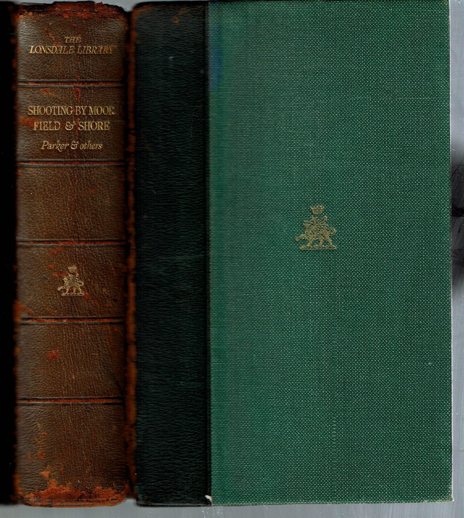 (Bird Hunting) SHOOTING BY MOOR FIELD SHORE 1929 England: Parker, Eric, et al; Shooting by Moor, Field and Shore : A Practical Guide to Modern Methods (The Lonsdale Library, III); London: Seeley, Service & Company 1929. 380 pages. Hardcover. Sports - Hunting