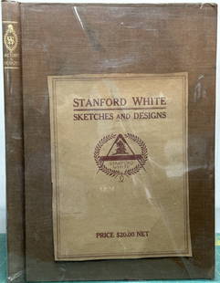 SKETCHES DESIGNS STANFORD WHITE 1920 architecture: White, Stanford; Lawrence Grant White; Sketches and Designs by Stanford White : With an Outline of his Career by his son Lawrence Grant White; New York: Architectural Book Publishing Company 1920. vi,