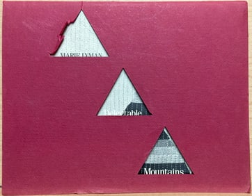 SIGNED Textile Art DELECTABLE MOUNTAINS Lyman 1982