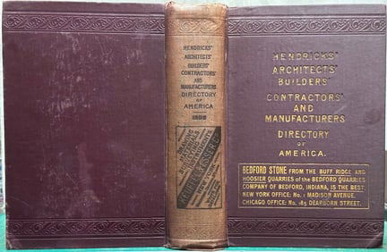 Business HENDRICKS ARCHITECTS BUILDERS DIRECTORY 1898
