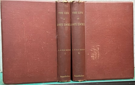 Biography LIFE JOHN LOCKE Bourne 1876 2v philosophy