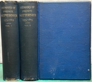 Napoleonic MEMOIRS PRINCE METTERNICH 1880 2v
