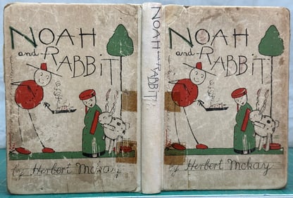 Children's NOAH AND RABBIT Mckay 1932 1st Grace Lodge illus