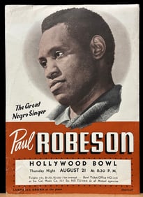 Ephemera PAUL ROBESON tour promotional sheet 1941