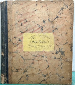 Music SACRED MELODIES Lowell Mason 1833