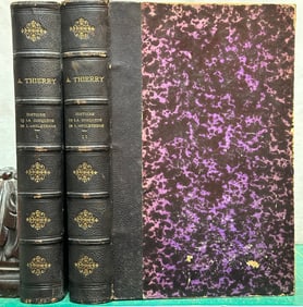 English History CONQUETE De L'ANGLETERRE Thierry c1866 2v