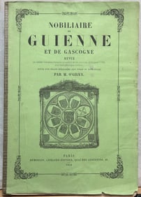 France NOBILIAIRE DE GUIENNE O'Gilvy 1856 vol 1 Genealogy