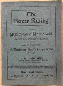History China BOXER RISING & MISSIONARY Dreyer 1901