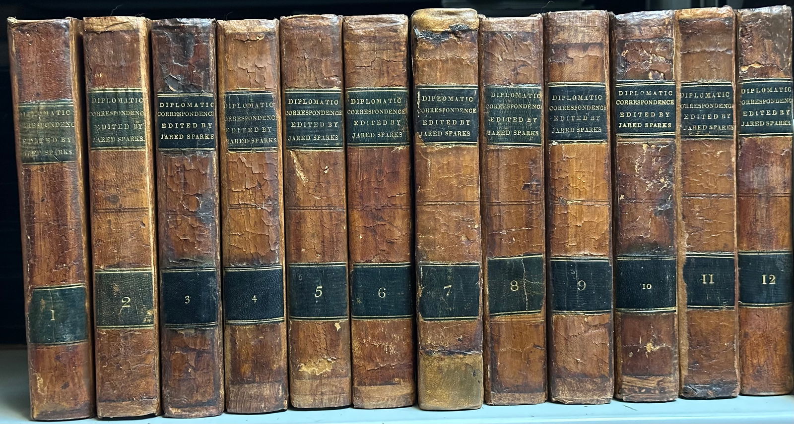 History DIPLOMATIC CORRESPONDENCE REVOLUTION Sparks 12 vols 1829-30 (1 of 10)