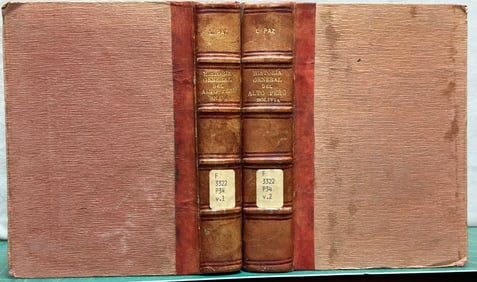 SIGNED History ALTO PERU Hoy BOLIVIA Paz 1919 2v