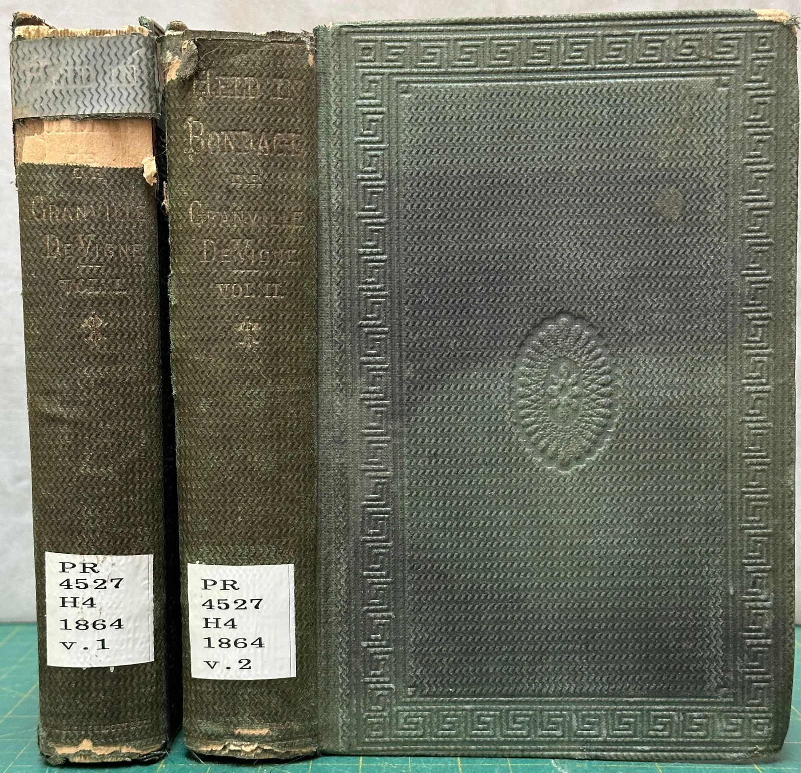 Literature HELD IN BONDAGE Ouida 1864 1st US 1st novel (1 of 5)