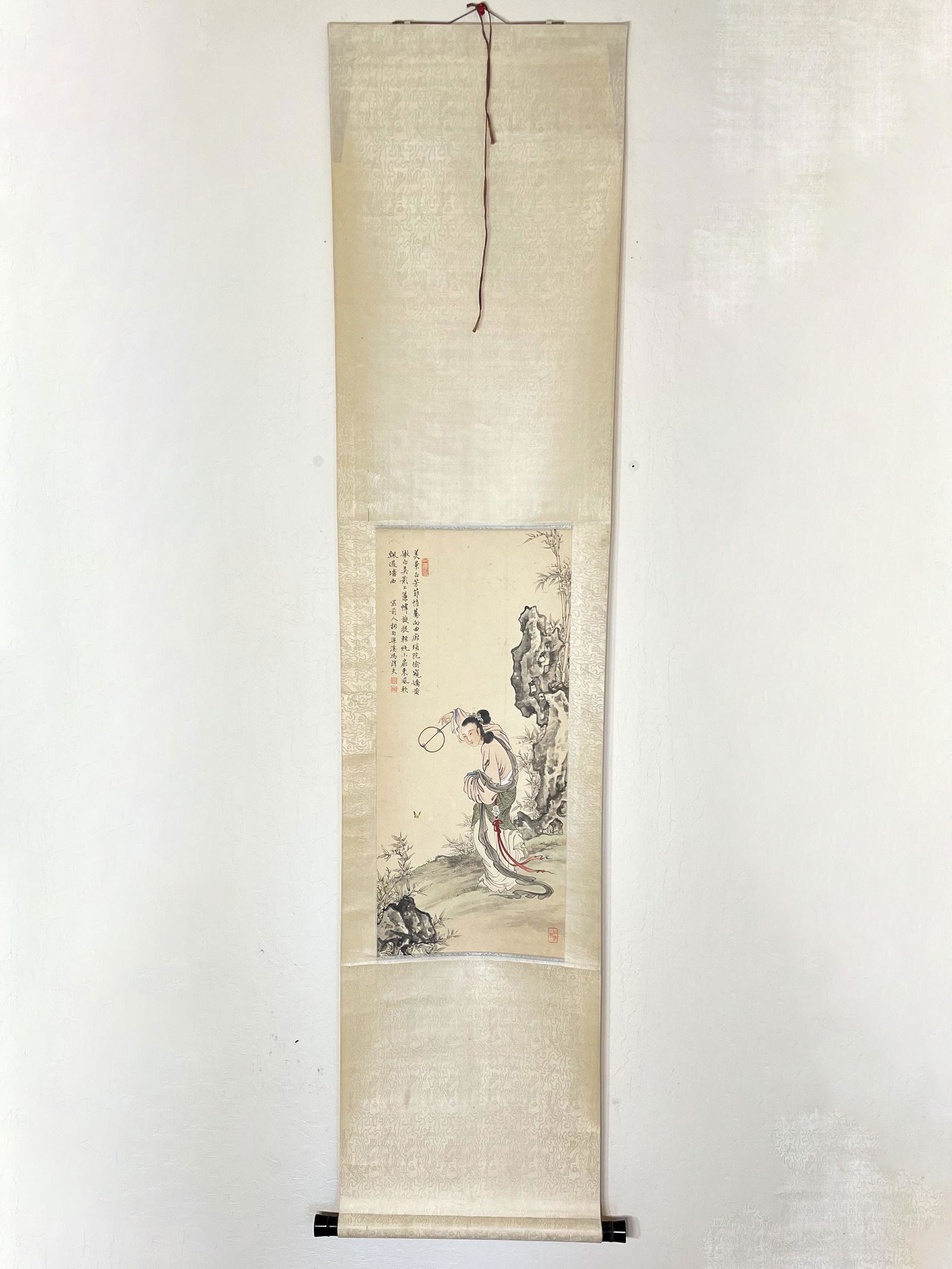 A Chinese Scroll Painting by Feng Zhunfu: A Chinese Scroll Painting by Feng Zhunfu
