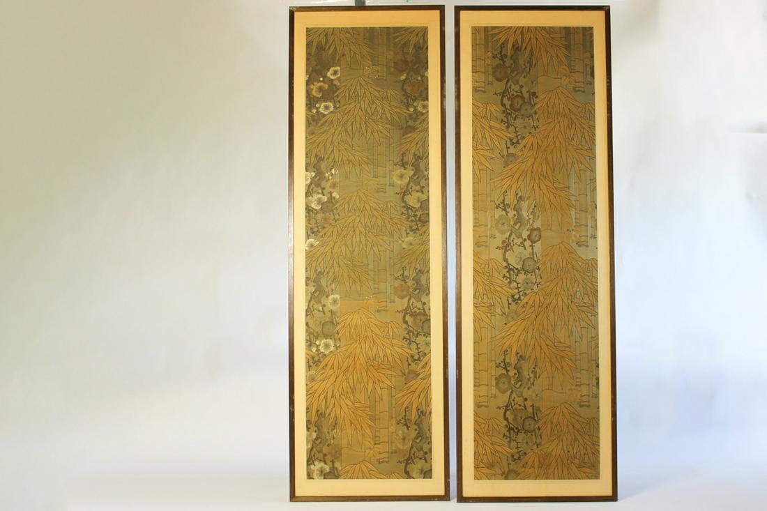 A Pair of Chinese Textile Screens (1 of 7)