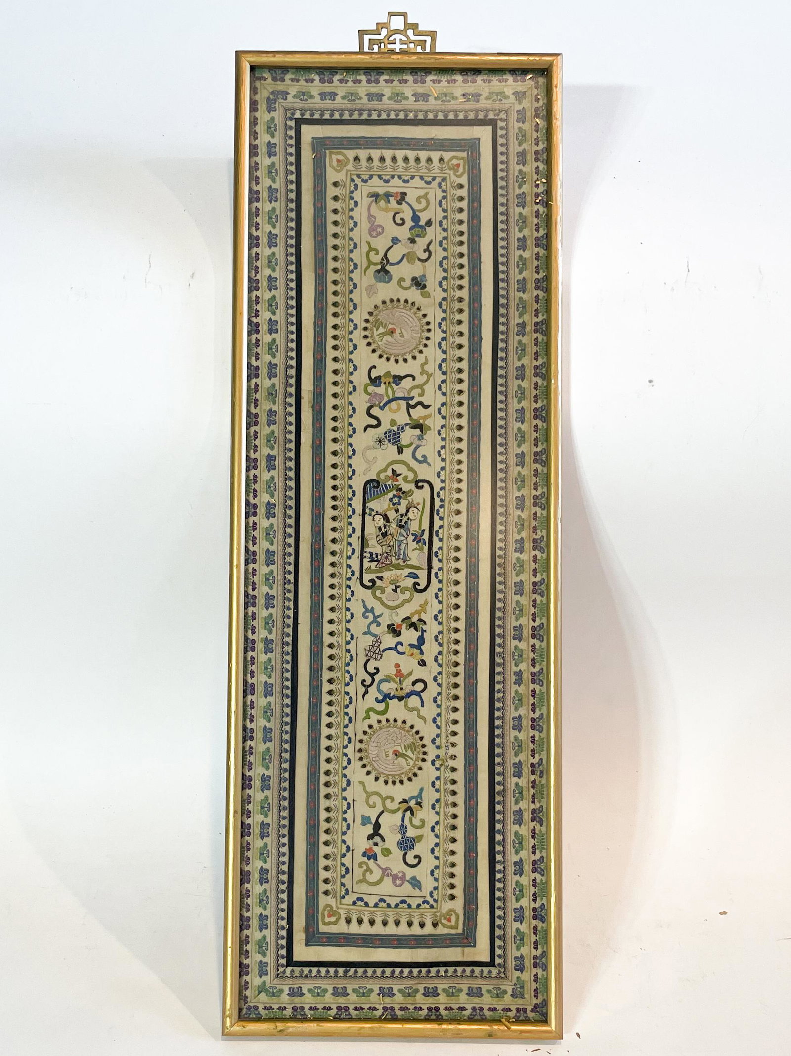 A 19th Century Chinese Embroidery: A 19th Century Chinese Embroidery. From the Annette Martin Collection. Exhibited at the Chinese Culture Foundation of San Francisco February 8th - March 8th 1975. Exhibit documentation available upon 
