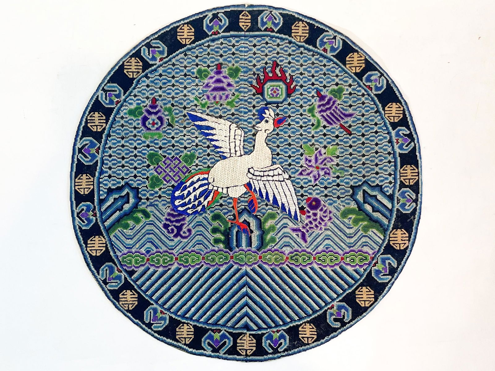 A Chinese Kesi Rank Badge (1 of 3)