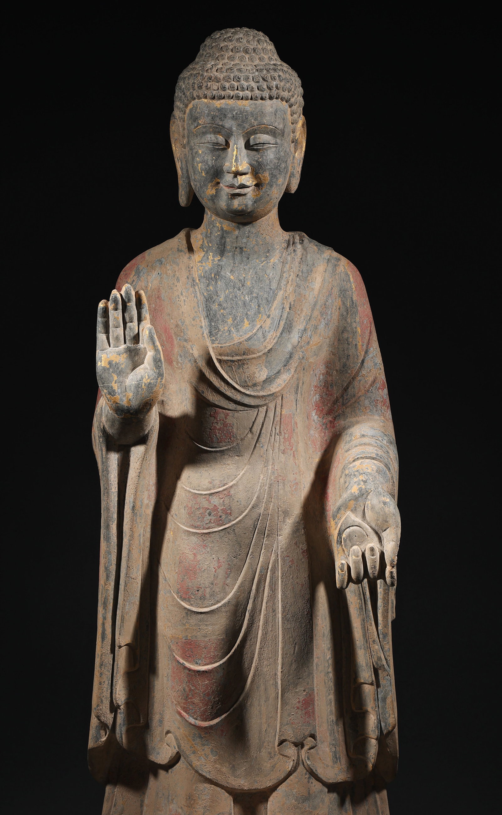 Pre?Ming Dynasty Bluestone Buddha Statue - 10