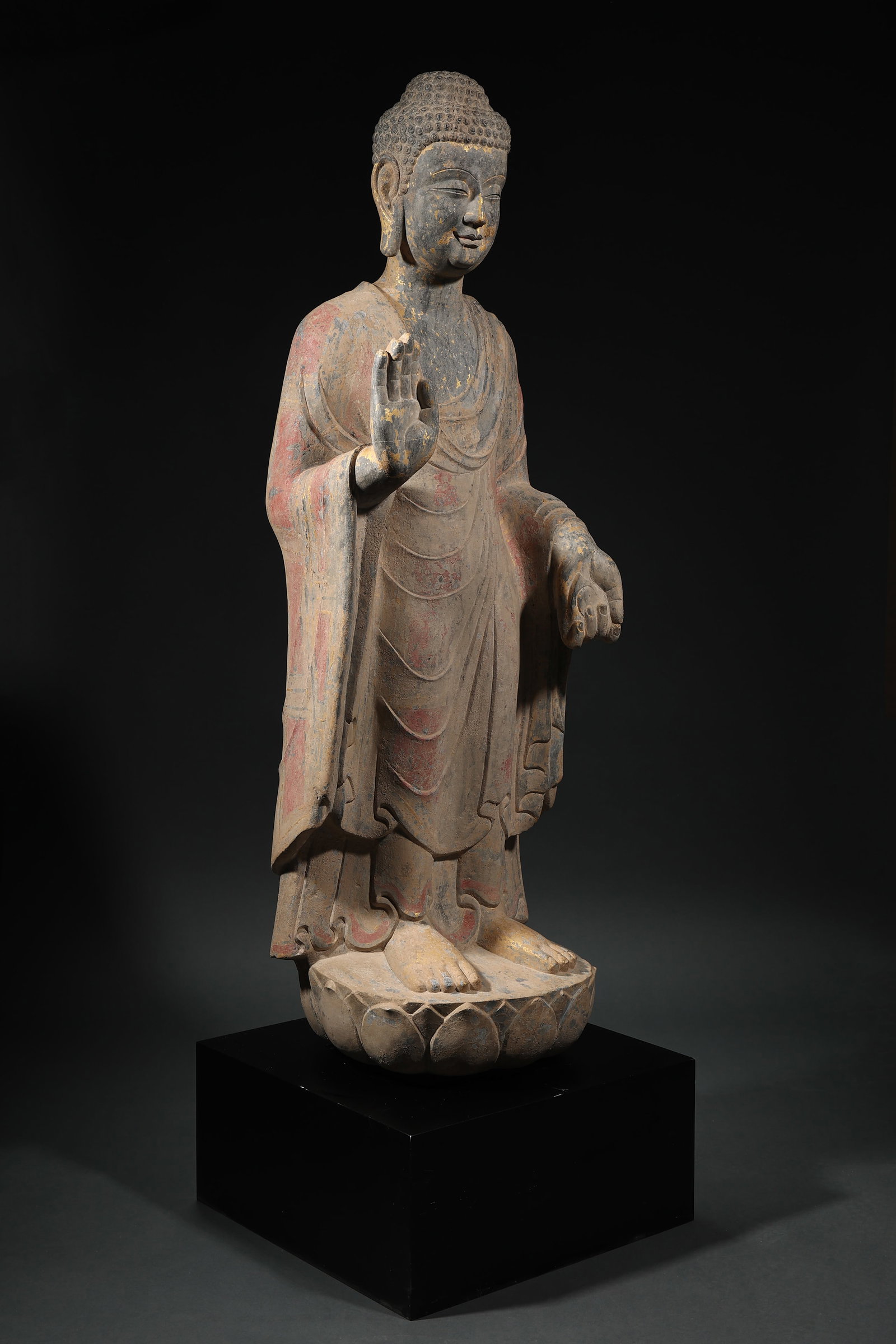 Pre?Ming Dynasty Bluestone Buddha Statue - 2