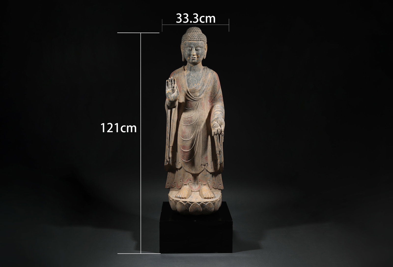 Pre?Ming Dynasty Bluestone Buddha Statue - 8