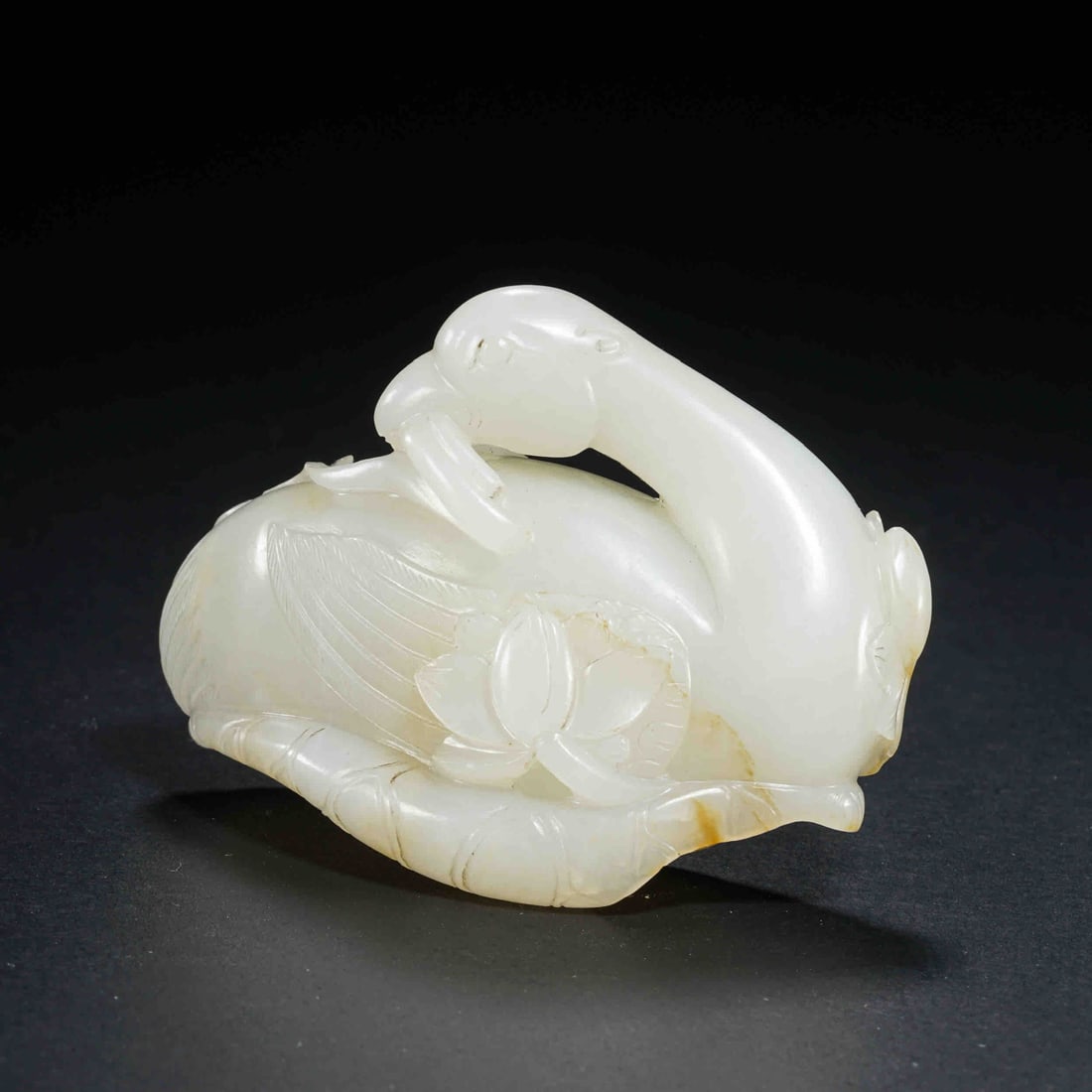 Qing Dynasty Hetian Jade Auspicious Beast Ornament (1 of 7)