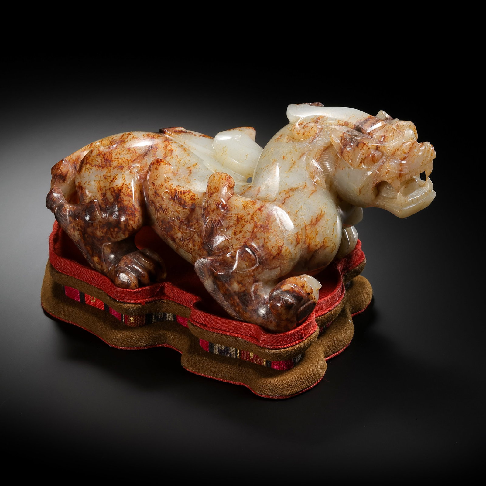 Pre-Ming Dynasty Hetian Jade Auspicious Beast Ornament (1 of 11)