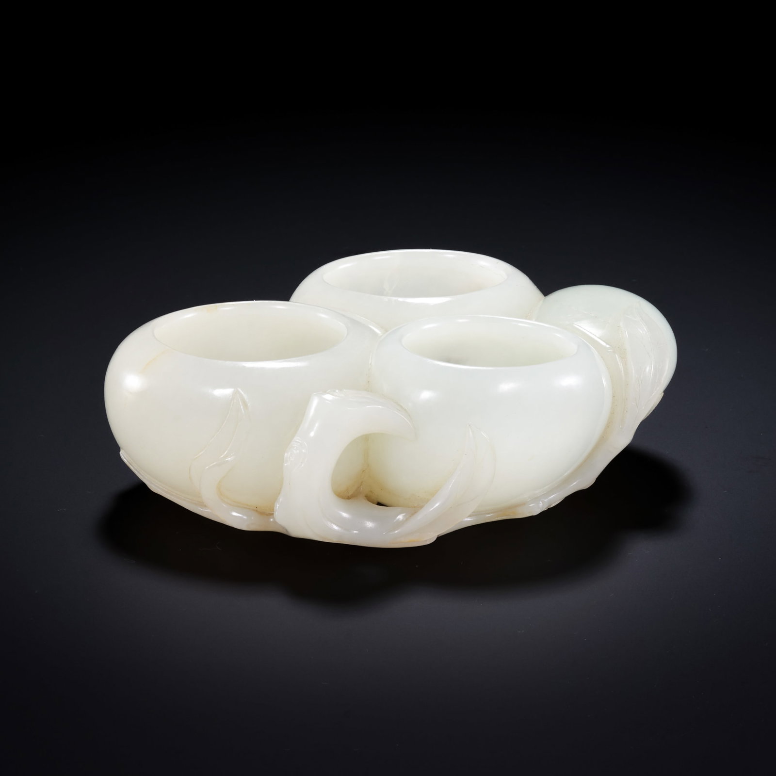 Qing Dynasty Hetian Jade Three Abundances Water Pot (1 of 10)