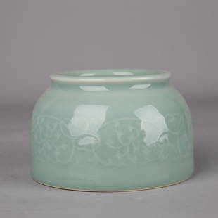 Celadon-Glazed Moulded Water Coupe: Celadon-Glazed Moulded Water Coupe Height:8cm,