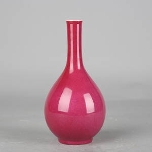 Rouge-Red Glaze Bottle Vase