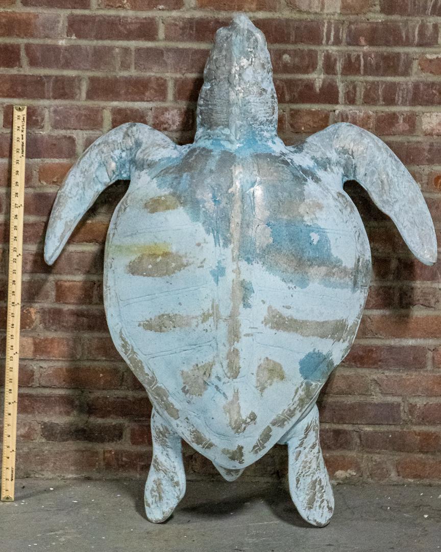 Oversized Metal Sea Tortoise Decorative Garden Object (1 of 7)