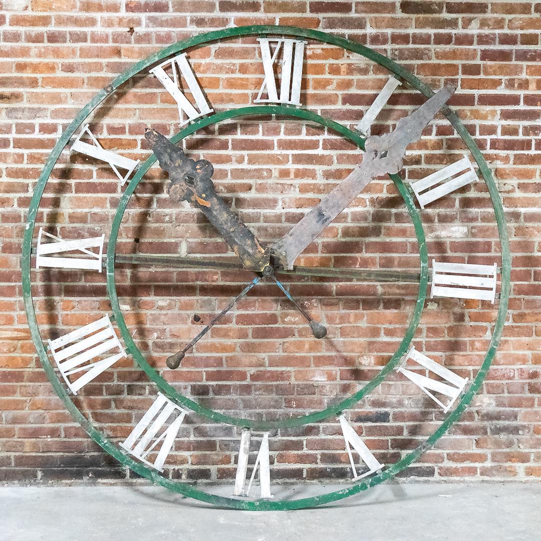 Late 19th Century Large French Iron Clock Face (1 of 7)