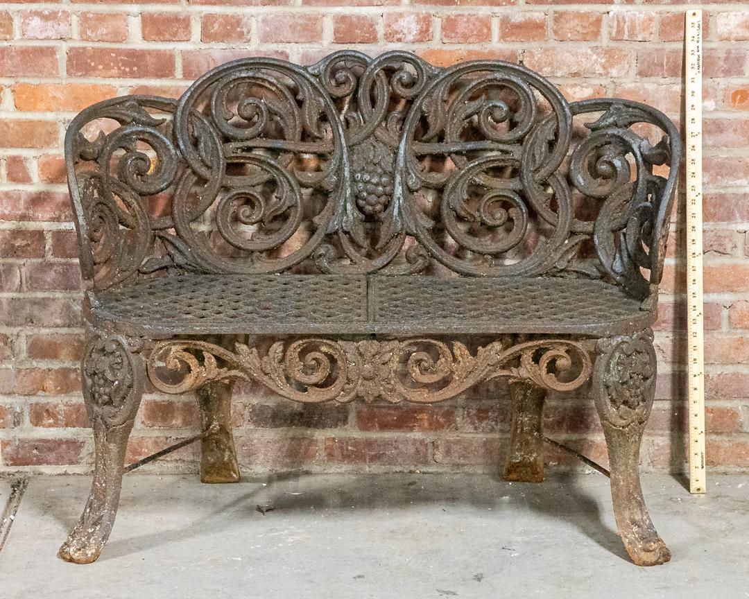 19th Century Victorian Cast Iron Garden Bench (1 of 7)