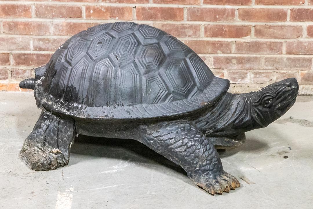 20th Century Over Scaled Iron Turtle Shaped Fountain (1 of 7)