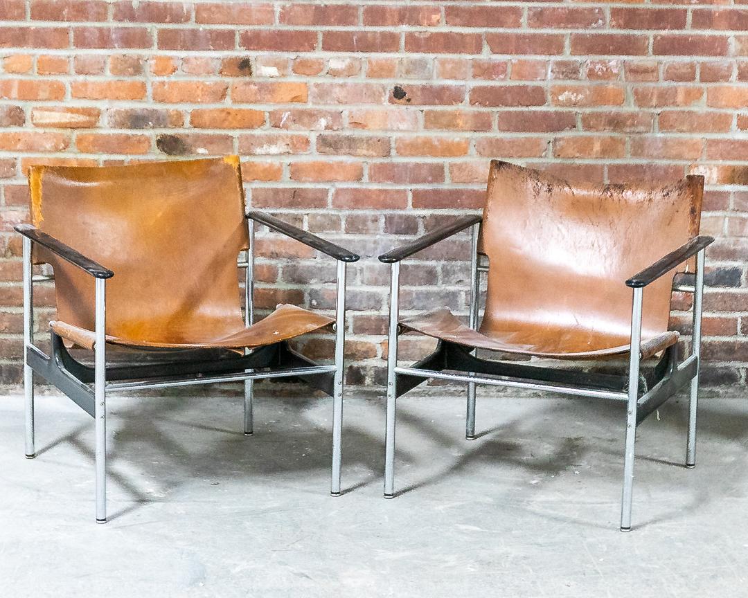 Pair of 657 Armchairs by Charles Pollock for Knoll (1 of 7)