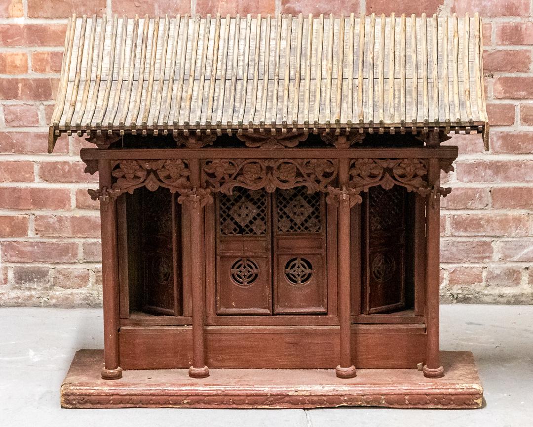 Elmwood Chinese Imperial Pagoda Shaped Alter House (1 of 5)