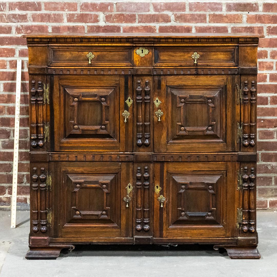 Early 19th Century Jacobean Style Four Door Cupboard (1 of 7)