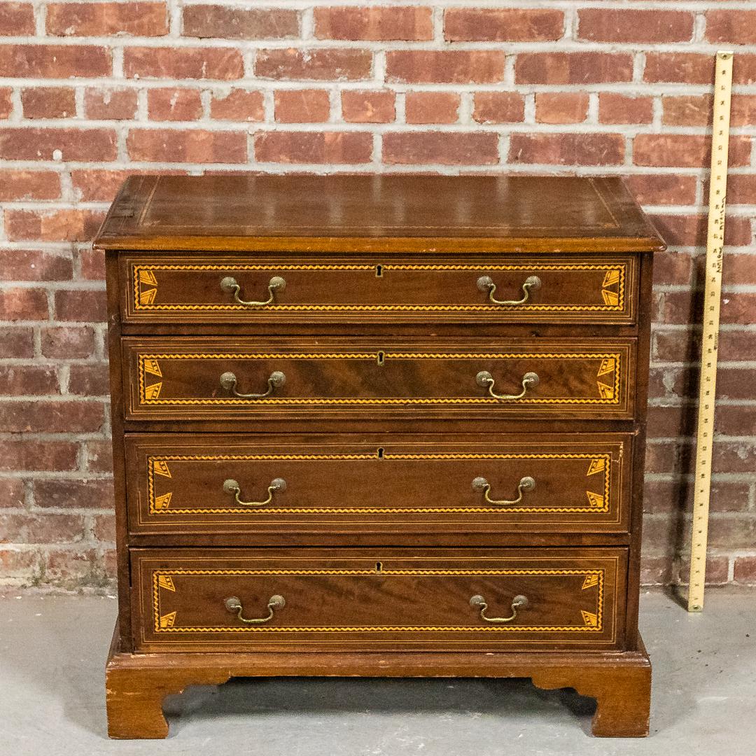 Inlaid Chest of Drawers in the Manner of George Hepplewhite with Original Hardware (1 of 10)
