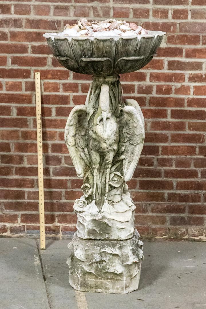 Early to Mid 19th Century Marble Swan Fountain (1 of 11)